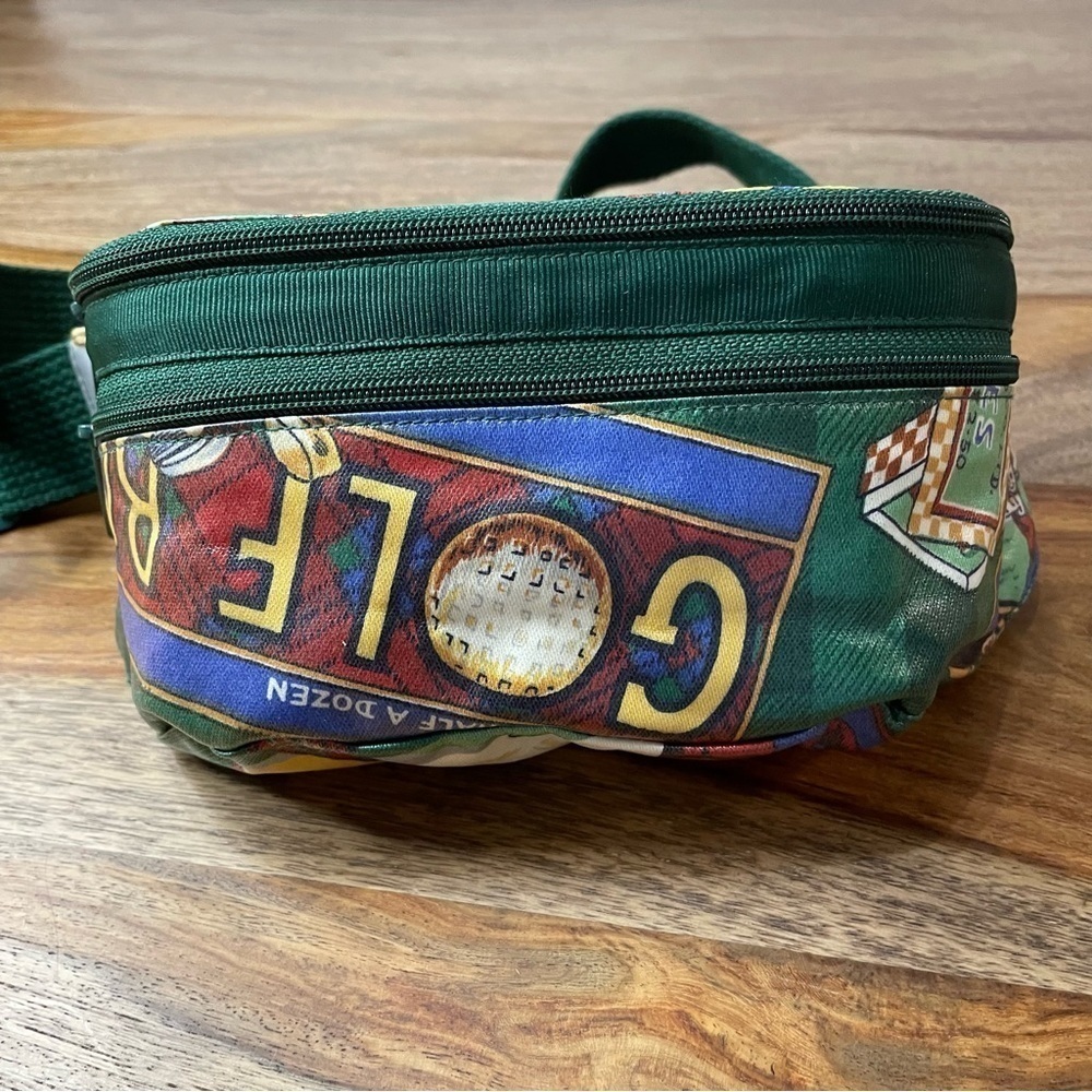 Nordic House Design NYC Unisex Fanny pack Golf Print Green Blue Red Yellow - Picture 2 of 16